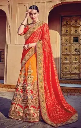 Picture of handmade style combo of saree indian women ethnic embro