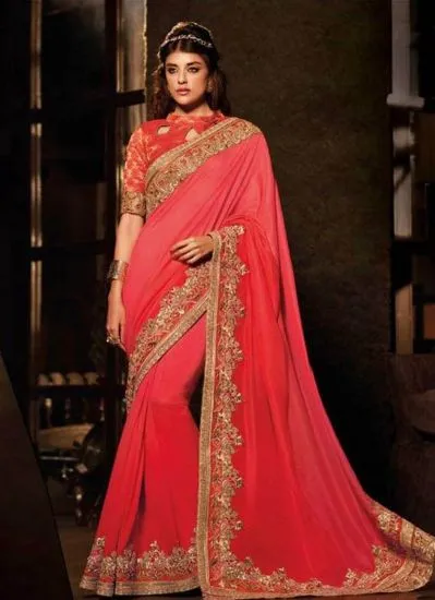 Picture of dress saree beautiful indian thread work women styli,e8