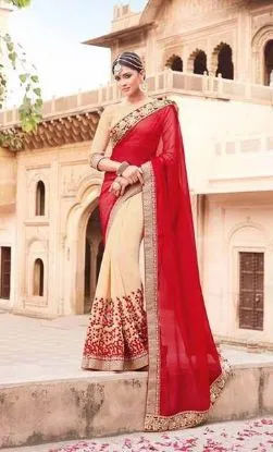 Picture of avni georgette printed casual saree sari bellydance fa,