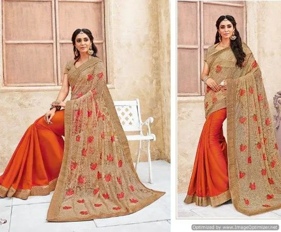 Picture of bhavi georgette printed casual saree sari bellydance f,