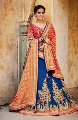 Picture of partywear saree sari wedding traditional wear designer,