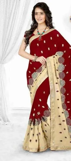 Picture of sari traditional designer indian fancy bollywood party,