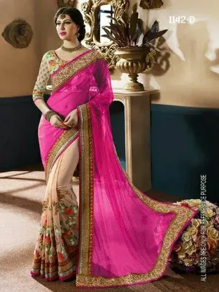 Picture of u bollywood saree sari bridal reception heavy designer,
