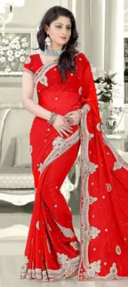 Picture of u bridal wear pakistani saree partywear party sari eth,