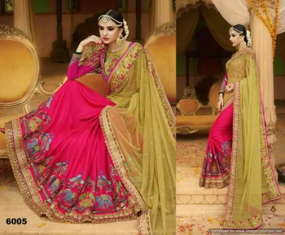 Picture of u look saree bridal partywear designer festive bollywo,
