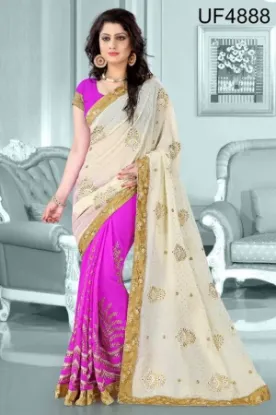 Picture of u saree indian partywear sari reception bollywood trad,