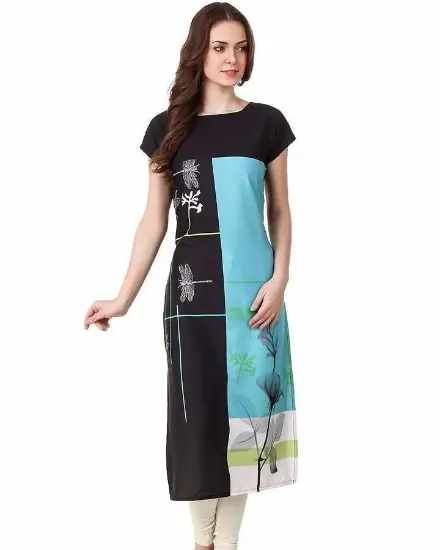 Picture of women boho floral maxi long dress evening batik print k