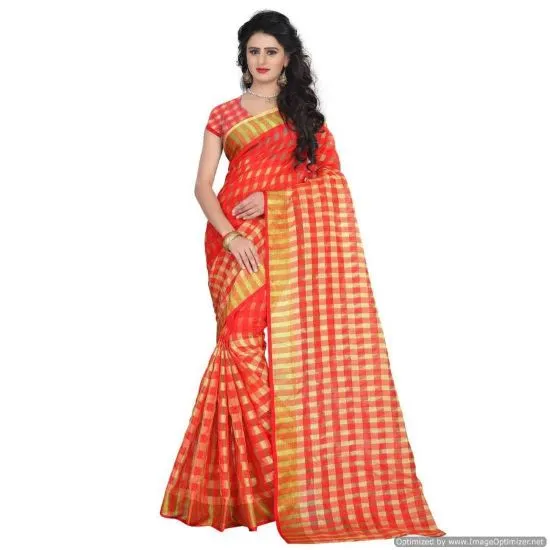 Picture of indian handmade saree leafs print crepe silk sari multi