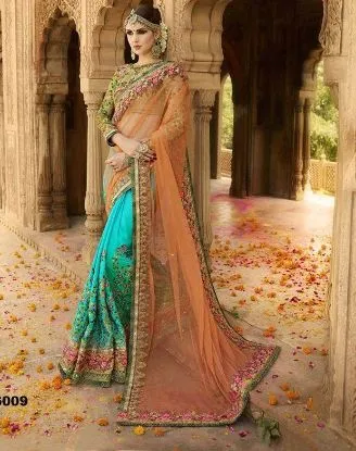 Picture of pakistani saree bollywood designer indian sari party w,