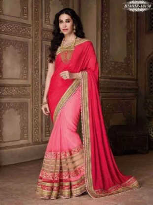 Picture of party wear saree designer sari wedding reception heavy,