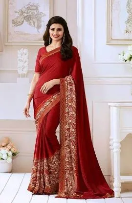 Picture of party wear sari wedding indian designer saree bollywoo,