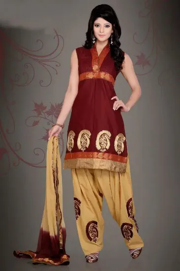 Picture of  wear designer dress suit salwar kameez anarkali indi ,