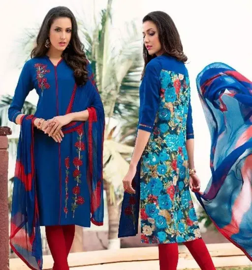 Picture of 14 ethnic unstitched salwar/shalwar kameez indian desig