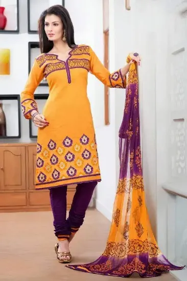 Picture of 14 gorgeous indian salwar kameez unstitched dress mater