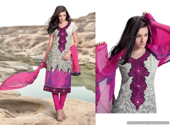 Picture of anarkali 8059 flair kameez churidar salwar kameez dupat