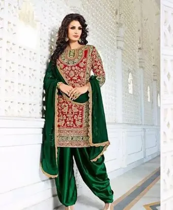 Picture of anarkali designer salwar kameez indian party pakistani 