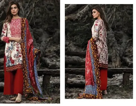 Picture of anarkali dress suit indian pakistani floral embroidered