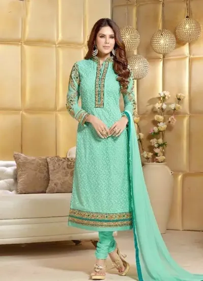 Picture of anarkali ethnic salwar kameez designer colorfull bollyw