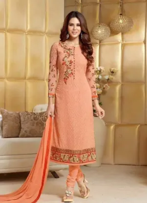 Picture of anarkali ethnic salwar kameez designer mazenta color bo