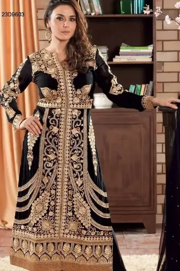 Picture of anarkali salwar kameez suit indian designer party wear 