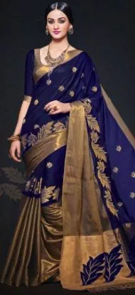 Picture of women handmade style saree textile fabric casual wear i