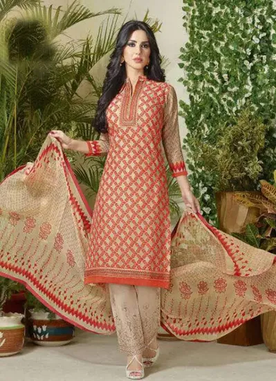 Picture of beautiful embroidery 3 pieces punjabi (patyala) shalwar