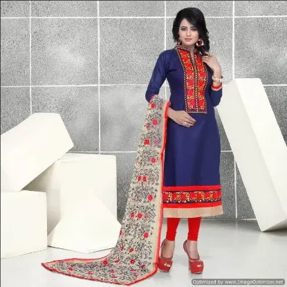 Picture of beautiful embroidery salwar kameez size 3xl48 net 4045 