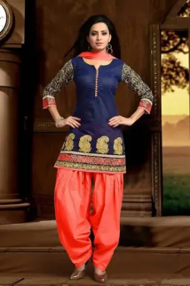 Picture of beautiful pura cotton salwar kameez size 40 ,s2384