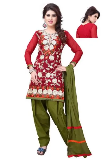 Picture of bollywood chanderi ethnic indian salwar kameez pakistan