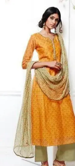 Picture of bollywood designer indian pakistani silk sharara kameez