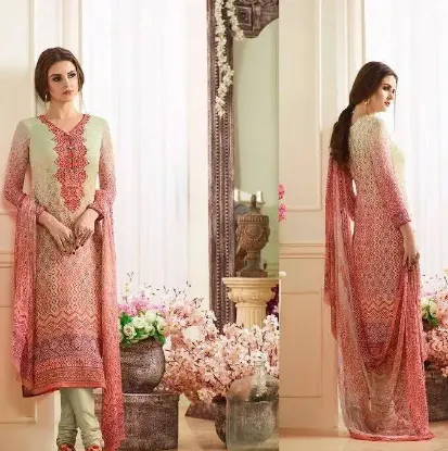 Picture of bollywood designer pakistani indian red readymade salwa