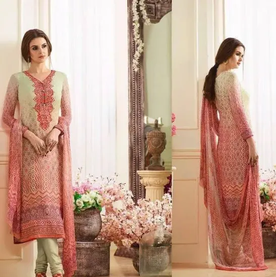 Picture of bollywood designer pakistani indian red readymade salwa