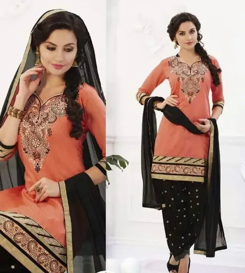 Picture of bollywood designer party wear eid festival anarkali tra