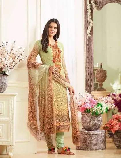 Picture of bollywood designer patiyala suit salwar kameez indian p