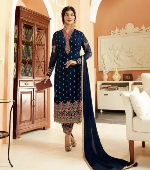 Picture of bollywood designer salwar kameez indian pakistani salwa