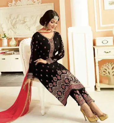 Picture of bollywood designer salwar kameez party wear shalwar kam