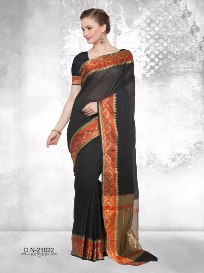 Picture of 5 yd art silk sari fabric dress recycle silk saree sar,