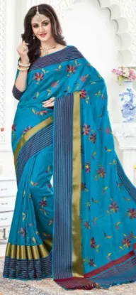 Picture of indian bollywood designer saree party wear ethnic brid,