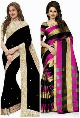 Picture of indian ethnic handmade saree pure cotton embroidered sa