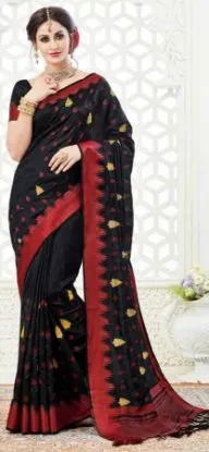 Picture of indian pink designer heavy border work bollywood sari ,
