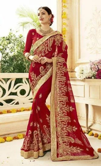 Picture of indian printed saree beige polyester fabric bandhani e,