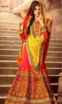 Picture of bollywood weding indian pakistani anarkali embroidery s