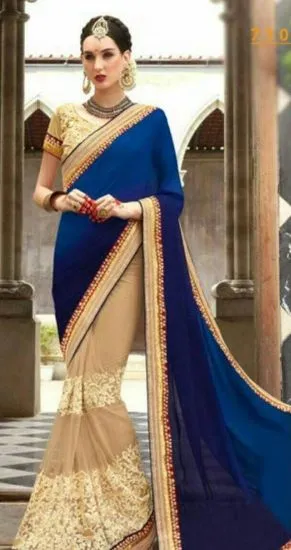 Picture of stylist gorgeous saree modest maxi gown preeti look par