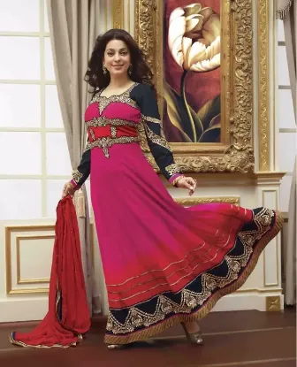 Picture of chiffon georgette designer suit desi style salwar kamee