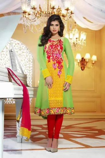 Picture of churidar straight salwar kameez bollywood indian design