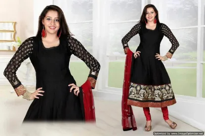 Picture of coffee beauty georgette salwar kameez indian pakitane s