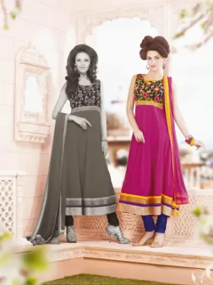 Picture of designer  suit indian pakistani dress ethnic anarkali ,