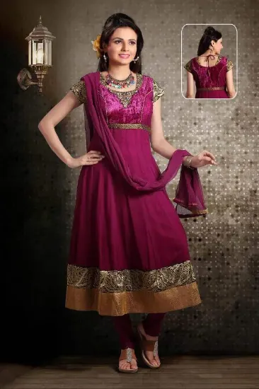 Picture of designer anarkali indian dress vinayak dress salwar kam