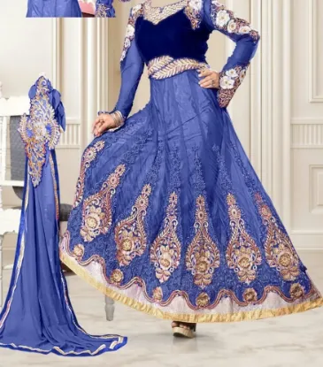 Picture of designer anarkali salwar kameez indian pakistani suit b