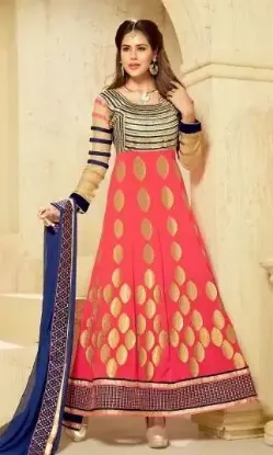 Picture of designer anarkali salwar kameez indian traditional paki